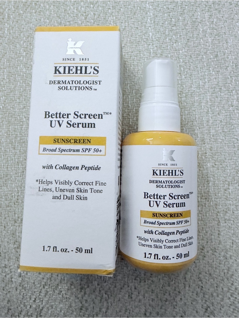 Kiehl's Better Screen UV Serum SPF 50+ Sunscreen - NIB